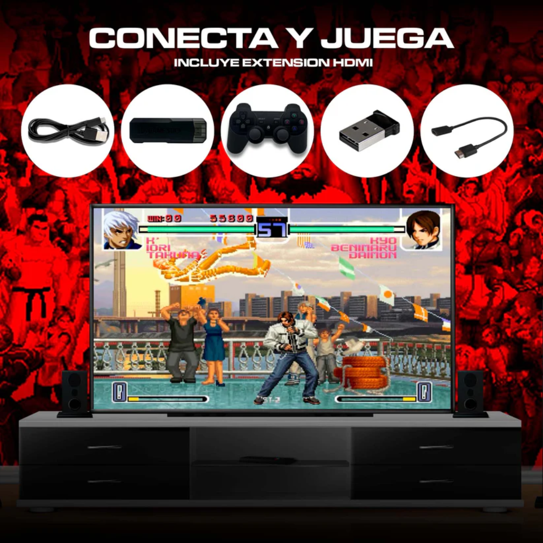 Consola de juegos retro de los 90's